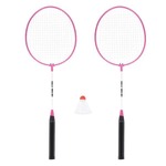 HMS Set od 2 reketa za badminton i najlonske loptice NILS NRZ001 roza