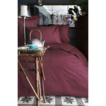 Posteljina s plahtom Exclusive Jacquard Botilo Red 140x200 x2