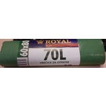 Vreća za smeće 70L 60x80cm 10/1 LDPE zelena