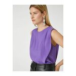 Koton Shoulder Detailed Sleeveless Blouse ljubičasta