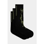 Čarape Maharishi Bonsai Dragon Sport Socks 3 Pack 3-pack za muškarce, boja: crna, 1402.BLACK