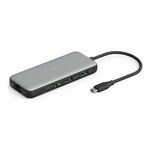 DIGITUS Docking USB-C->HDMI,USB3.0,RJ45,SD,MicroSD,CPD Alu s
