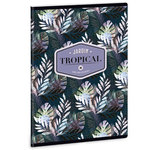 Ars Una: Floral Palm Leaf bilježnica na kockice A/5