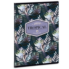 Ars Una: Floral Palm Leaf bilježnica na kockice A/5