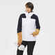 Skijaška jakna 500 Sport ženska bijelo-tamnoplavo-smeđa