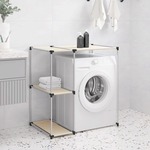 vidaXL Stalak za pohranu iznad perilice krem 87x55x90,5 cm željezni