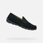 Dark blue men's moccasins Geox Spherica EC16 - Men's crna