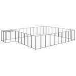 Kavez za pse crni 25 41 m² čelični