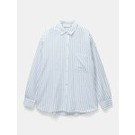 Pull&Bear Bluza svijetloplava / bijela 25547901
