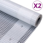 vidaXL Cerade Leno 2 kom 260 g/m² 2 x 6 m bijele