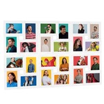 vidaXL Okvir za 24 fotografije (13 x 18 cm) bijeli MDF
