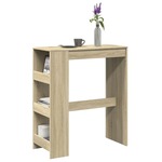 vidaXL Barski stol s stalcima boja hrasta 90x40x103,5 cm drveni