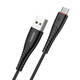 Foneng X15 USB na USB-C kabel, 2,4 A, 1,2 m (crni)