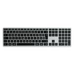Satechi Slim X3 Bluetooth® tipkovnica švicarska, qwertz antracitna boja tipke za multimediju, s numeričkom tipkovnicom, osvjetljen