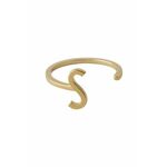 Srebrni prsten pokriven zlatom Design Letters 90601000S