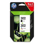 HP 302 (X4D37AE), originalna tinta, crna + šarena, 190/165