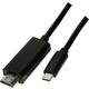 LogiLink USB-C™ / HDMI adapterski kabel USB-C® utikač, HDMI A utikač 1.80 m crna UA0329 USB-C™ Display kabel