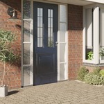 vidaXL Prozorska folija matirane 3D s uzorkom duge 90 x 1000 cm PVC