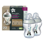 Tommee Tippee Closer to Nature®Dekorirane bočice, 260 ml, 2 komada, Panda