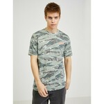 Green Men's Patterned T-Shirt Diesel - Men siva