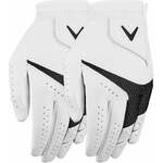 Callaway Weather Spann 2-Pack 23 Mens Golf Glove White RH M