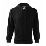 Gornji dio trenirke muški TRENDY ZIPPER 410 - L,Crna