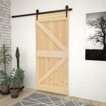 vidaXL Vrata od masivne borovine 80 x 210 cm