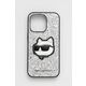 Etui za telefon Karl Lagerfeld iPhone 14 Pro 6,1" boja: srebrna - srebrna. Etui za iPhone iz kolekcije Karl Lagerfeld. Model izrađen od sintetičkog materijala.