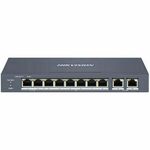 Switch HikVision HikVision DS-3E1310HP-EI, 8 portni, 8x10/100Mbps PoE, 2x10/1000Mbps, smart (unmanaged)