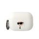 Karl Lagerfeld KLAP2RUNIKH Apple AirPods Pro 2 cover white Silicone Karl Head 3D