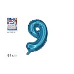 Balon folijski broj 9 plavi