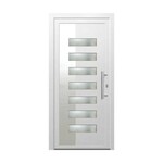 PVC ulazna vrata SAMOPEV LUXY 70 100x210 INOX D