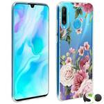 Silikonska maskica za Huawei P30 Lite HQ Prozirna Flowers #3
