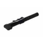 XLC Teleskopska Mini Pumpa Alpha II PU-T01 - 7 Bar, Crna Plastika, 225 mm, Dvostruka Glava