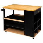 Five otok kuhinjski 108x89x60cm mdf crni
