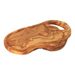 AtmoWood Daska za rezanje od maslinovog drveta s ručkom i utorom 40 cm