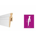 Lajsna za laminat ARBITON Paint IT MDF bijela visina od 60 do 110mmx2,4m (10 komada) - 60x15mm MP0601