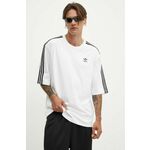 Pamučna majica adidas Originals Adicolor Oversized Tee za muškarce, boja: bijela, s aplikacijom, IZ2474