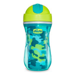 Šalica Chicco Sportska termo sa slamom 266 ml, zelena 14m +