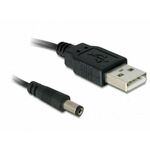 Delock USB kabel za napajanje USB-A utikač, DC utikač 5,5 mm 1 m crna 82197