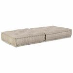 vidaXL Pouf Svijetlosmeđi Tkanina (100% pamuk) 70 x 70 x 36 cm