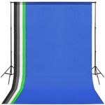 vidaXL Oprema za Foto Studio s 5 Raznobojnih Pozadina i Podesivi Okvir