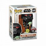 FUNKO POP STAR WARS: THE MANDALORIAN DARK TROOPER WITH GROGU