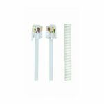 Gembird Telephone handset spiral cord, RJ10 (4P4C), 2 m, white GEM-TC4P4CS-2M-W GEM-TC4P4CS-2M-W