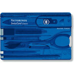 Victorinox SwissCard Blue Transparent