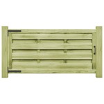 Vrtna vrata od impregnirane borovine 2 kom 150 x 75 cm zelena