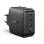 UGREEN GaN Tech zidni punjač 65W, 1×USB-A/3×USB-C, PD3.0/QC4.0+, crni