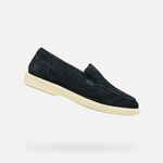 Dark blue men's moccasins Geox Spherica EC17 - Men crna