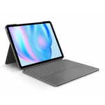 Logitech Combo Touch maskica s tipkovnicom za iPad Air 11, M2, siva (920-012636)