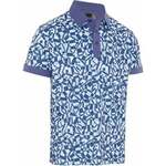 Callaway Birdseye View Allover Print Mens Polo Bijou Blue 2XL